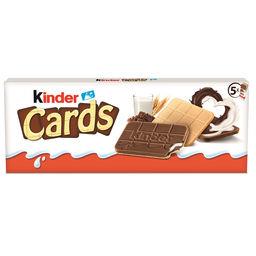 Kinder Kinder Cards - Gaufrettes fourrées lait et cacao la boite de 10 gaufrettes - 128g
