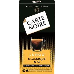 Carte Noire Carte Noire Espresso - Capsules de café compatibles Nespresso Lungo n°6 la boite de 10 - 53 g