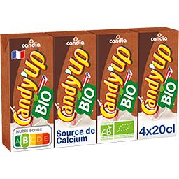 Candia Candia Candy'Up - Boisson lactée goût chocolat BIO les 4 brique de 20 cl