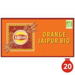 Lipton Lipton Thé noir aromatisé orange Jaipur Bio la boite de 20 sachets  