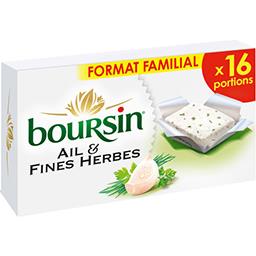 Boursin Boursin Fromage à tartiner ail & fines herbes les 16 portions de 16 g