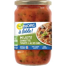 Bjorg Bjorg Mijoté de courgettes, tomates et ail des ours BIO le bocal de 630g