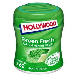 Hollywood Hollywood Chewing-gum Green Fresh parfum menthe verte sans sucres la boite de 87 g