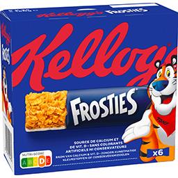 Kellogg's Kellogg's Frosties - Barres de céréales pétales de maïs lait les 6 barres de 25 g