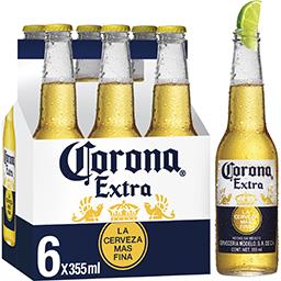 Corona Extra Corona Extra - Bière du Mexique les 6 bouteilles de 35,5 cl