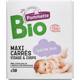 Maxi Carres De Coton Bio Bio Pommette Intermarche