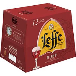 Leffe Leffe Bière Ruby les 12 bouteilles de 25 cl