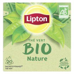 Lipton Lipton Thé vert BIO nature la boite de 20 sachets - 28 g