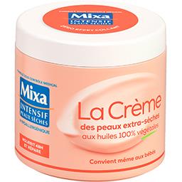 Mixa Mixa Intensif peaux sèches - La Crème des peaux extra-sèches aux huiles 100% végétales le pot de 400 ml