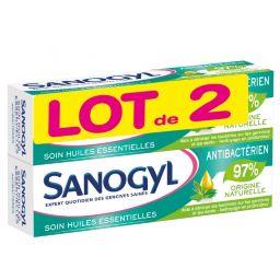 Sanogyl Sanogyl Dentifrice Soin Huiles Essentielles Antibactérien le lot de 2 tubes de 75 ml