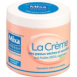 Mixa Mixa Intensif peaux sèches - La Crème des peaux sèches et sensibles aux huiles 100% végétales le pot de 400 ml