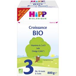 Croissance Bio Lait Bebe En Poudre 3 Bio De 10 Mois A 3 Ans Hipp Biologique Intermarche