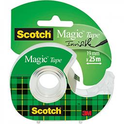 Scotch Brite Scotch Ruban Magic 19 mm x 25 m le dévidoir + ruban