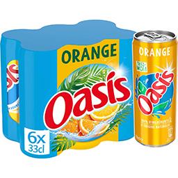 Oasis Oasis Boisson orange les 6 canettes de 33 cl