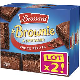 Brossard Brossard Le Brownie chocolat pépites le lot de 2 boites de 285 g