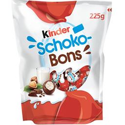 Kinder Kinder Schoko-Bons - Bonbons de chocolat fourrés lait et noisettes le sachet de 225 g