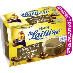 Nestlé La Laitière Petit Pot de Crème au café les 4 pots de 100 g