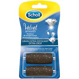 Scholl Scholl Velvet Smooth - Rouleaux remplacement grain extra exfoliant les 2 rouleaux