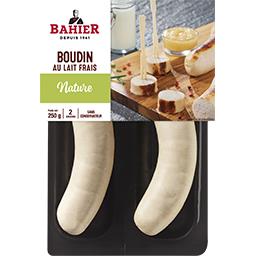 Regis Bahier Bahier Boudin blanc au lait frais nature la barquette de 2 - 250 g