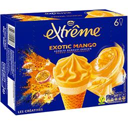 Nestlé Extrême Glace Exotic mango la boîte de 6 cônes de 71g - 426g