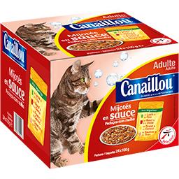 Mijotes En Sauce Viande Poisson Pour Chat Adulte Canaillou Intermarche