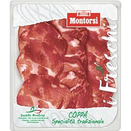 Montorsi Negroni I Freschi, coppa parme, coppa italienne de qualité supérieure, tranches ultra-fines et moelleuses la barquette de 100g