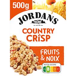 Jordans Jordans Country Crisp - Céréales pépites croustillantes fruits & noix le paquet de 500 g