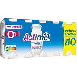 Actimel Actimel Yaourt à boire nature 0% mg les 10 bouteil les de 100 g