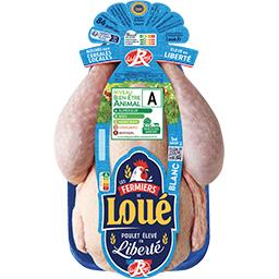 Fermiers de Loué Fermiers de Loué Poulet FERMIER BLANC élevé en liberté le poulet prêt à cuire de 1.460 Kg environ