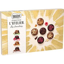 Nestlé Nestlé Les Recettes de l'Atelier Les bouchées chocolat noir et lait La boîte de 398g