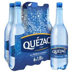 Quézac Quezac Eau minérale naturelle gazeuse Les 6 bouteilles de 1.15l - 6.9l