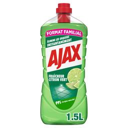 Ajax Ajax Nettoyant ménager sol et multi-surfaces éco-responsable parfum Citron vert La bouteille de 1,5l
