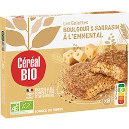 Céréal Bio Céréal Bio Galettes sarrasin & boulghour à l'emmental bio les 2 galettes de 100 g