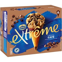 Nestlé Extrême L'Original - glace café sauce au café et pépites la boîte de 6 cônes - 426g