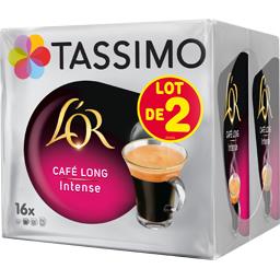 Tassimo Tassimo L'Or - Café Long Intense en dosettes les 2 paquets de 16 dosettes - 208g