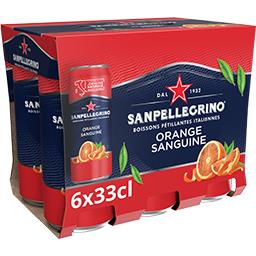 San Pellegrino San Pellegrino Boisson pétillante Arancia Rossa (Orange, Orange Sanguine) 6 x 33cl - 198cl