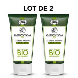 La Provençale Bio Crème radieuse hydratante 48h huile d'olive BIO Le lot de 2 tubes de 50ml - 100ml