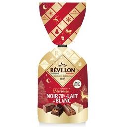 Révillon Révillon Chocolatier Papillotes Noël Féérique Noir, Lait et Blanc le sachet de 360g