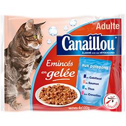 Eminces En Gelee Aux Poissons Pour Chat Canaillou Intermarche