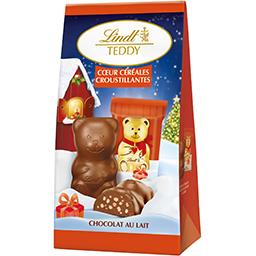 Lindt Chocolat au lait Teddy cœur céréales croustillantes le sachet de 14 - 130 g