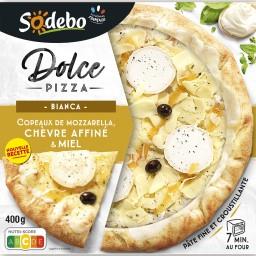 Sodeb'O Sodebo Dolce Pizza - Pizza bianca chèvre miel la boîte de 400g