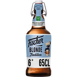 Fischer Fischer Bière blonde tradition d'Alsace la bouteille de 65cl