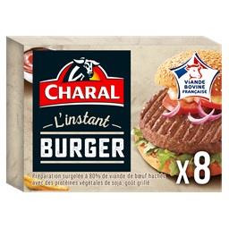 Charal Charal L'Instant Burger - Haché rond les 8 hachés de 90g - 720g