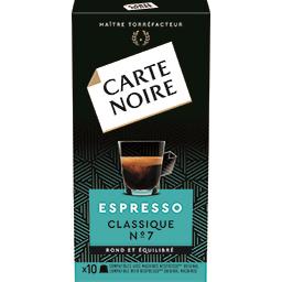 Carte Noire Carte Noire Espresso - Capsules de café compatibles Nespresso Classique n°7 la boite de 10 - 53 g