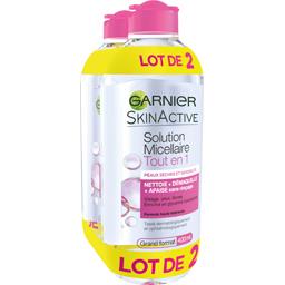 Garnier Garnier Skin Naturals - Solution Micellaire Tout en 1 les 2 flacons de 400 ml