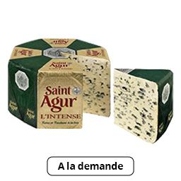 Saint Agur Le Choix du Fromager Fromage Saint-Agur l'Intense 33% MG la portion de 200 g environ
