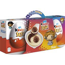 Canard Kinder Joy - Crème dessert lait et cacao avec surprise Funko les 3 pièces de 20 g