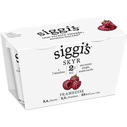 Siggi's Siggi's Spécialité laitière Skyr à la framboise les 2 pots de 140g - 280g