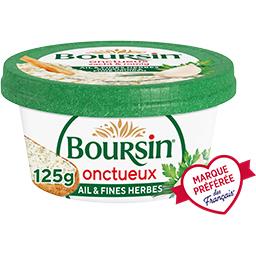 Boursin Boursin Onctueux - Fromage à tartiner ail & fines herbes le pot de 125 g