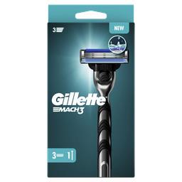 Gillette Rasoir pour homme - Mach3 Le manche de rasoir + les 3 recharges de lames